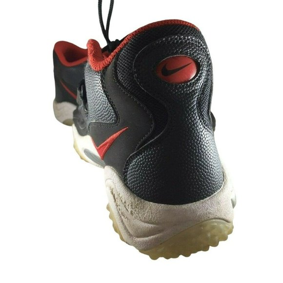 Nike Zoom Air Mens 13 Red Grey 2012 Basketball Shoes 554989 Sneakers - Picture 5 of 12